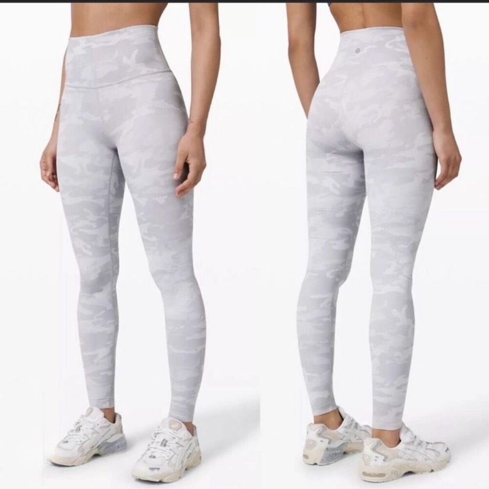 Lululemon Wunder Under Size 4 Super HR Tight 28" Incognito Camo Jacquard